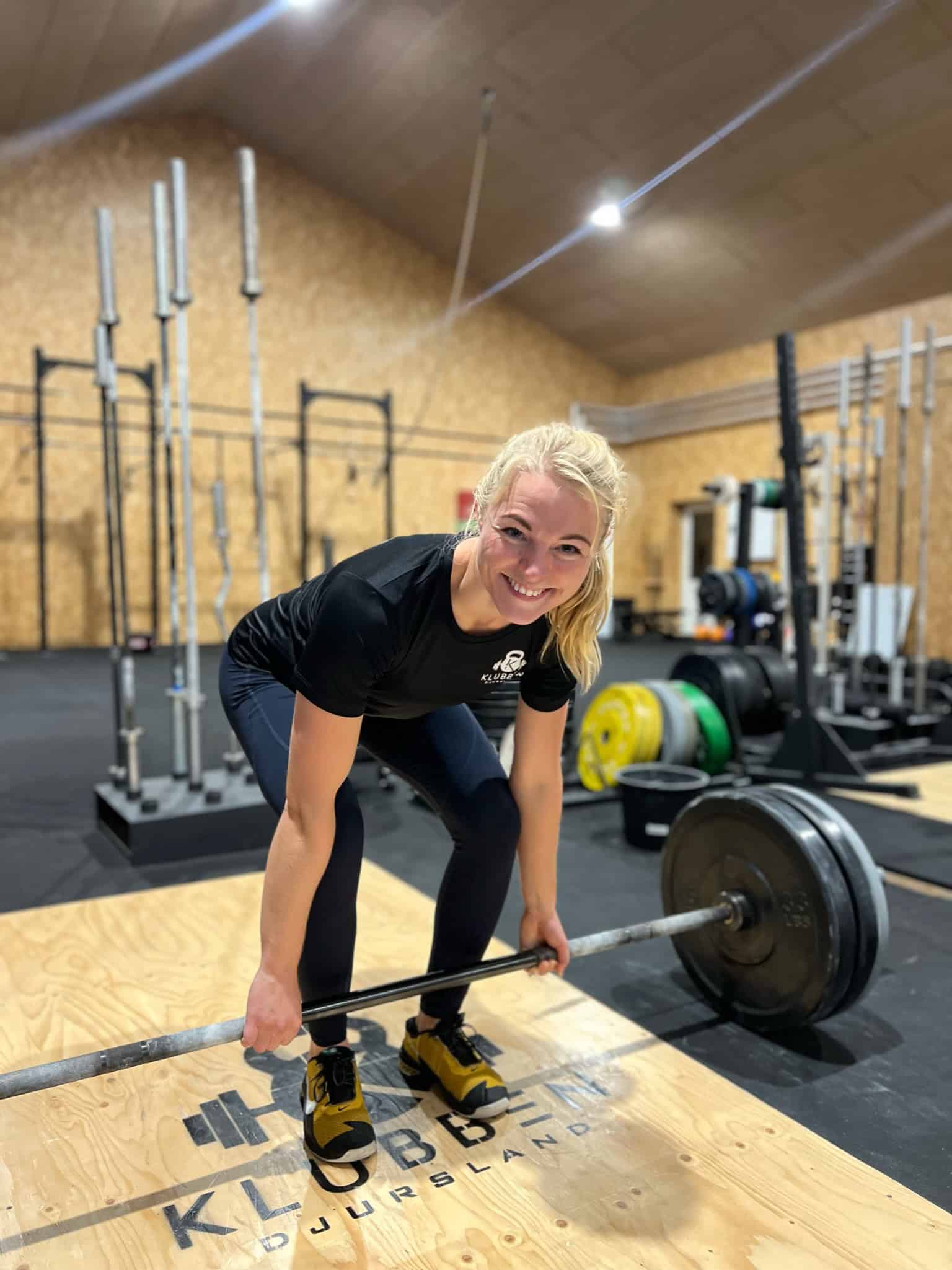 Vores dygtige Crossfit instruktør hos Klubben Djursland i Hornslet Kristina