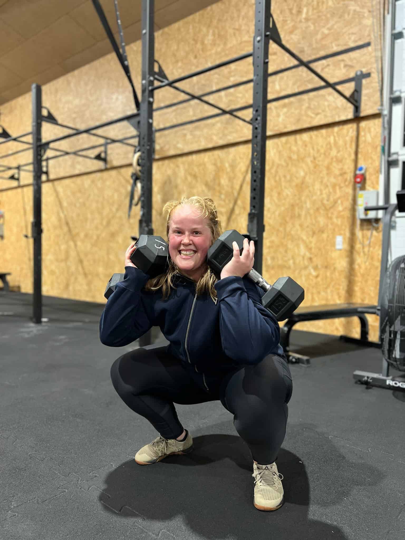 Vores dygtige Crossfit instruktør hos Klubben Djursland i Hornslet Rikke